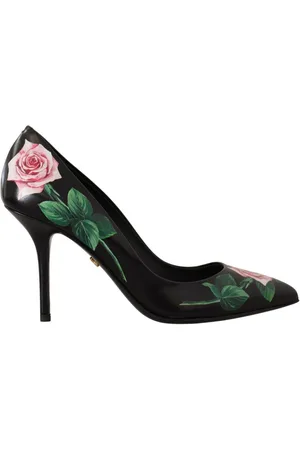 Dolce & Gabbana Dames, Schoenen, Zwart, Maat: 35 EU Leer