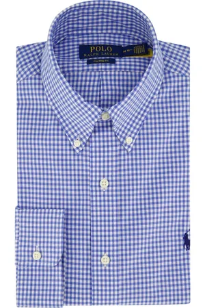 Ralph Lauren Heren, Overhemden, Blauw, Maat: 2XL Katoen