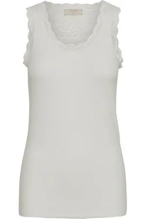 Cream Dames, Tops, Wit, Maat: S Viscose