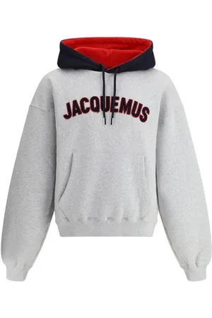 Jacquemus Heren, Sweatshirts & Hoodies, Grijs, Maat: L Katoen