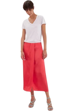 Inès de la Fressange Dames, Rokken, Roze, Maat: XL Linnen