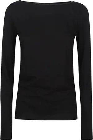Majestic Dames, Tops, Zwart, Maat: M Katoen