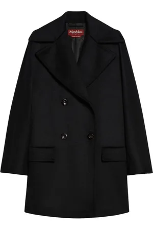 Max Mara Dames, Mantels, Zwart, Maat: S Wol