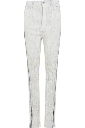 Rick Owens Heren, Jeans, Wit, Maat: W31 Katoen