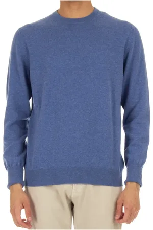 BALLANTYNE Heren, Truien, Blauw, Maat: M Kasjmier