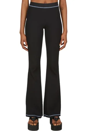 Alexander McQueen Dames, Broeken, Zwart, Maat: S Katoen