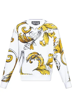 VERSACE Heren, Sweatshirts & Hoodies, Wit, Maat: XL Katoen