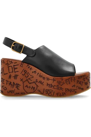 Chloé Dames, Schoenen, Zwart, Maat: 36 EU Leer