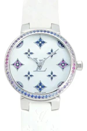LOUIS VUITTON Dames, Pre-owned, Wit, Maat: ONE Size Zijde