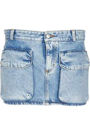 Icon Denim Dames, Rokken, Blauw, Maat: W25 Denim