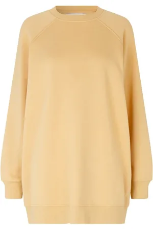 Samsøe Samsøe Dames, Sweatshirts & Hoodies, Geel, Maat: M Katoen