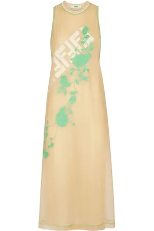 Fendi Dames, Jurken, , Maat: S Polyamide