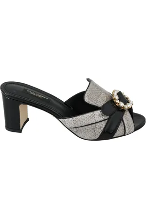 Dolce & Gabbana Dames, Schoenen, Zwart, Maat: 37 EU Leer