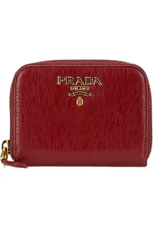 Prada Dames, Pre-owned, Rood, Maat: ONE Size Leer