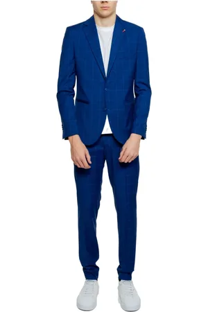 MULISH Heren, Pakken, Blauw, Maat: 4XL