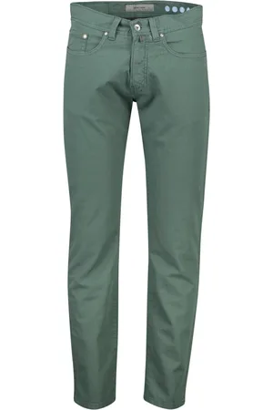 Pierre Cardin Heren, Broeken, Groen, Maat: W33 L34 Katoen