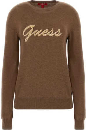 Guess Dames, Truien, Bruin, Maat: M Wol