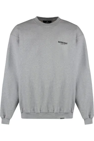 Represent Heren, Sweatshirts & Hoodies, Grijs, Maat: L Katoen