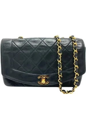 CHANEL Dames, Pre-owned, Zwart, Maat: ONE Size Leer