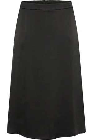 Kaffe Dames, Rokken, Zwart, Maat: 3XL Poliester