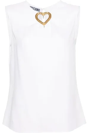 Moschino Dames, Tops, Wit, Maat: S