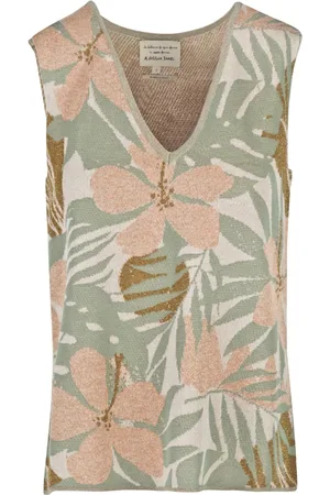 Alessia Santi Dames, Tops, Veelkleurig, Maat: M Suède