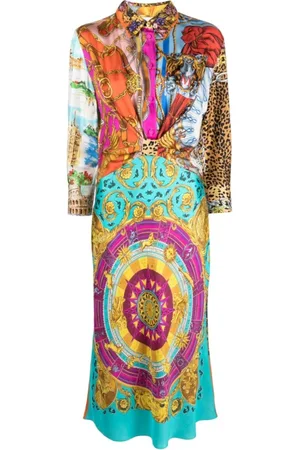 Moschino Dames, Jurken, Veelkleurig, Maat: XS Zijde
