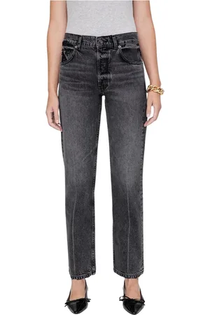 ANINE BING Dames, Jeans, Grijs, Maat: W30 Katoen