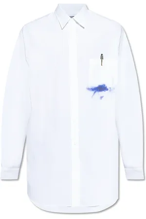 Moschino Heren, Overhemden, Wit, Maat: 2XL Katoen