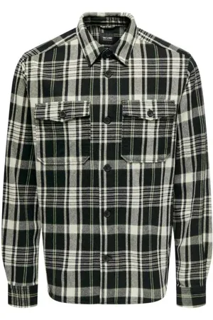 Only & Sons Heren, Overhemden, Zwart, Maat: XS Katoen