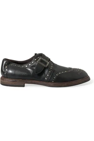 Dolce & Gabbana Heren, Schoenen, Zwart, Maat: 44 EU Leer
