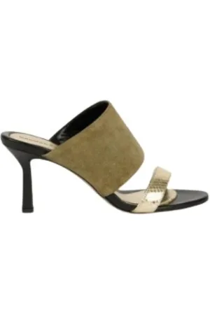 BARBARA BUI Dames, Schoenen, Groen, Maat: 38 EU Leer