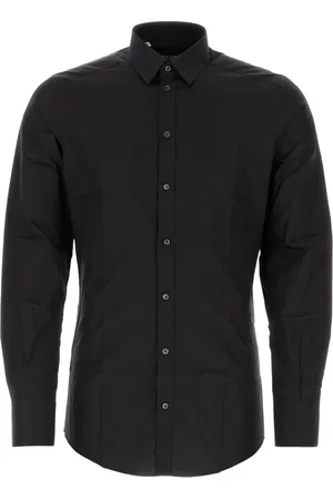 Dolce & Gabbana Heren, Overhemden, Zwart, Maat: M Katoen