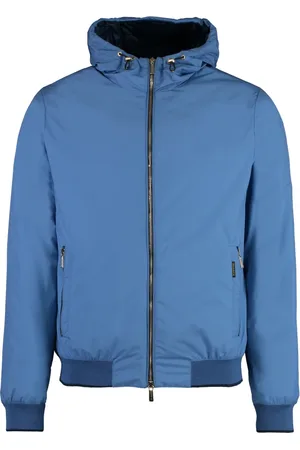 MOORER Heren, Jassen, Blauw, Maat: M Nylon