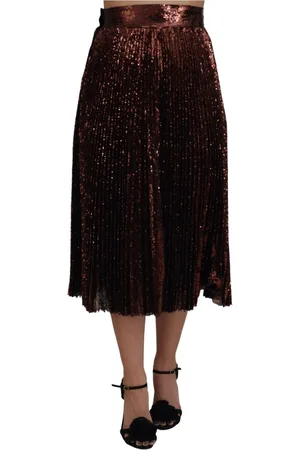 Dolce & Gabbana Dames, Rokken, Bruin, Maat: XS Katoen