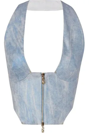 GENNY Dames, Tops, Blauw, Maat: M
