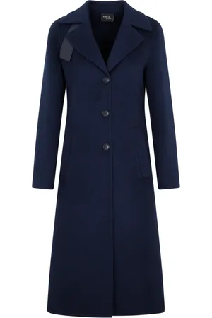 AKRIS Dames, Mantels, Blauw, Maat: 2XS Denim