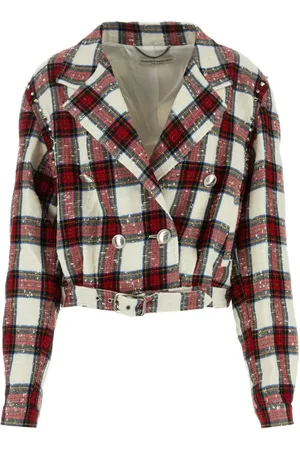 Alessandra Rich Dames, Jassen, Veelkleurig, Maat: S Tweed