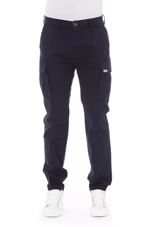 BALDININI Heren, Broeken, Blauw, Maat: W32 Katoen