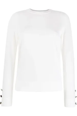 Michael Kors Dames, Truien, Wit, Maat: S Wol