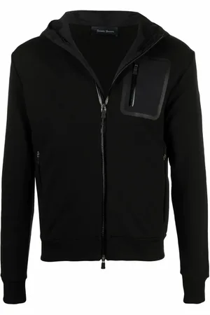 HERNO Heren, Sweatshirts & Hoodies, Zwart, Maat: S Katoen