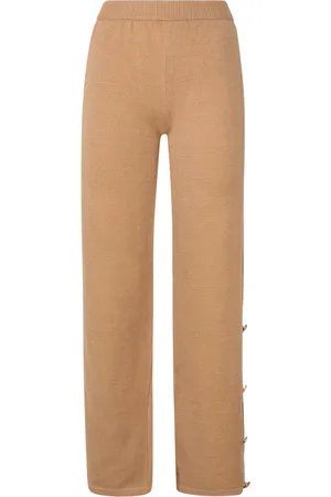Mariuccia Milano Dames, Broeken, Bruin, Maat: L