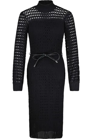 Ana Alcazar Dames, Jurken, Zwart, Maat: XL Leer