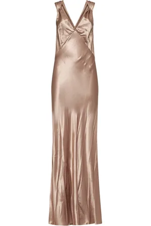 Saint Laurent Dames, Jurken, Roze, Maat: M Satijn