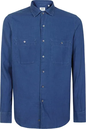 Aspesi Heren, Overhemden, Blauw, Maat: XL Katoen