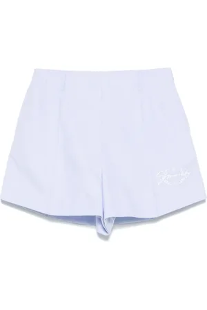 Givenchy Dames, Korte broeken, Blauw, Maat: S Katoen