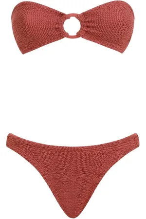 Hunza G Dames, Badkleding, Bruin, Maat: ONE Size Polyamide
