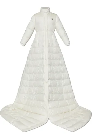 Moncler Dames, Mantels, Wit, Maat: S Polyamide