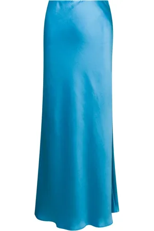 Plaîn Units Dames, Rokken, Blauw, Maat: S Satijn
