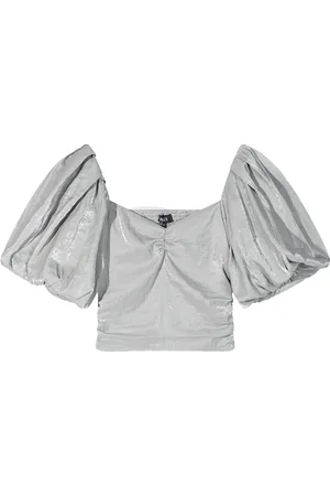 Alix the label Dames, Blouses & Shirts, Grijs, Maat: XS